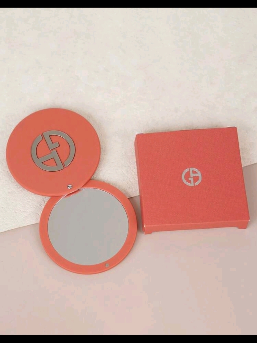 Giorgio Armani Coral Compact Unique Traveling Mirror